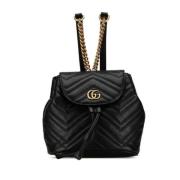 Pre-owned Leather backpacks Gucci Vintage , Black , Dames