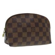 Pre-owned Canvas pouches Louis Vuitton Vintage , Brown , Dames