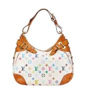 Pre-owned Canvas handbags Louis Vuitton Vintage , White , Dames