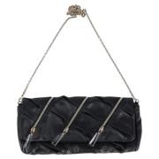 Pre-owned Leather clutches Christian Louboutin Pre-owned , Black , Dam...