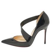 Pre-owned Leather heels Christian Louboutin Pre-owned , Black , Dames