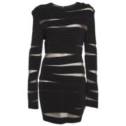 Pre-owned Knit dresses Balmain Pre-owned , Black , Dames