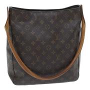 Pre-owned Canvas handbags Louis Vuitton Vintage , Brown , Dames