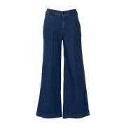 Wide Jeans Emma&Gaia , Blue , Dames