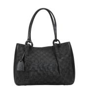 Pre-owned Canvas totes Gucci Vintage , Black , Dames