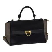 Pre-owned Leather handbags Salvatore Ferragamo Pre-owned , Brown , Dam...