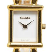 Pre-owned Stainless Steel watches Gucci Vintage , White , Dames