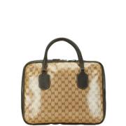 Pre-owned Canvas totes Gucci Vintage , Beige , Dames