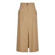 Midi Skirts Emma&Gaia , Beige , Dames