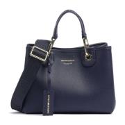 Blauwe Winkelmand met Verstelbare Band Emporio Armani , Blue , Dames