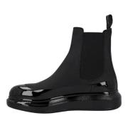 Leather boots Alexander McQueen , Black , Heren