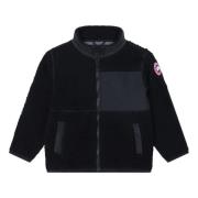 Ritssluiting Cardigan Sweater Canada Goose , Black , Heren