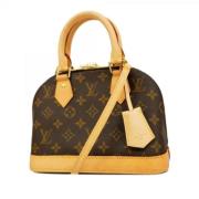 Pre-owned Fabric handbags Louis Vuitton Vintage , Brown , Dames