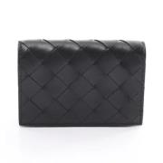 Pre-owned Leather wallets Bottega Veneta Vintage , Black , Dames