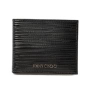 Pre-owned Leather wallets Jimmy Choo Pre-owned , Black , Heren