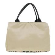 Pre-owned Fabric handbags Burberry Vintage , Beige , Dames