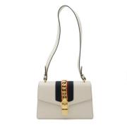 Pre-owned Leather gucci-bags Gucci Vintage , White , Dames