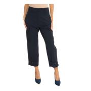 Cargo broek met wijde pijpen Max Mara Weekend , Blue , Dames