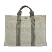 Pre-owned Canvas handbags Hermès Vintage , Gray , Dames