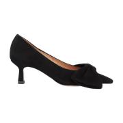 Zwarte suède pump met kittenhakken Ivylee Copenhagen , Black , Dames