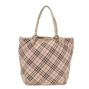 Pre-owned Fabric handbags Burberry Vintage , Beige , Dames