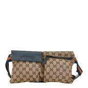 Pre-owned Canvas gucci-bags Gucci Vintage , Beige , Dames