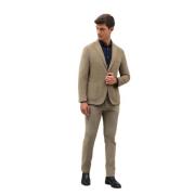 Garment Dyed Corduroy K-Suit Boglioli , Brown , Heren