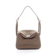 Pre-owned Leather shoulder-bags Hermès Vintage , Beige , Dames