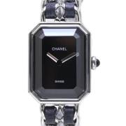 Pre-owned Stainless Steel watches Chanel Vintage , Black , Dames