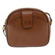 Pre-owned Leather shoulder-bags Burberry Vintage , Brown , Dames