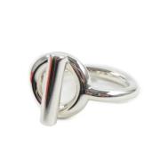 Pre-owned Metal rings Hermès Vintage , Gray , Heren