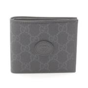 Pre-owned Canvas wallets Gucci Vintage , Black , Heren