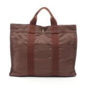 Pre-owned Canvas totes Hermès Vintage , Brown , Unisex