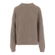 Beige Cashmere Crew Neck Sweater Khaite , Beige , Dames