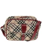 Pre-owned Nylon shoulder-bags Burberry Vintage , Brown , Dames