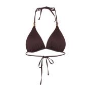 Bruine Triangel Bikini Top Max Mara , Brown , Dames