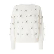 Stijlvolle Gebreide Kleding Collectie Pinko , White , Dames