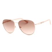 Roze Metalen Zonnebril voor Vrouwen Guess , Pink , Dames