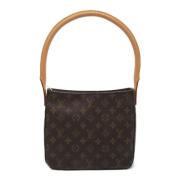 Pre-owned Canvas handbags Louis Vuitton Vintage , Brown , Dames