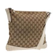 Pre-owned Canvas gucci-bags Gucci Vintage , Beige , Dames