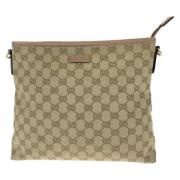 Pre-owned Canvas crossbody-bags Gucci Vintage , Beige , Dames