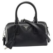 Pre-owned Leather prada-bags Prada Vintage , Black , Dames