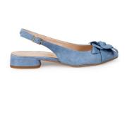 Heldere Blauwe Platte Schoenen Elegante Stijl Sangiorgio , Blue , Dame...