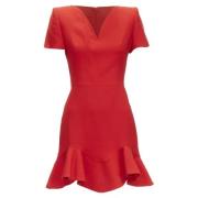 Pre-owned Wool dresses Alexander McQueen Pre-owned , Red , Dames