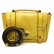 Pre-owned Leather handbags Coach Pre-owned , Yellow , Dames