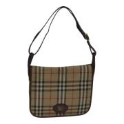 Pre-owned Canvas shoulder-bags Burberry Vintage , Gray , Dames