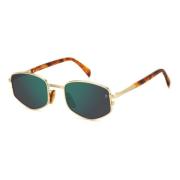 Gouden metalen zonnebril voor mannen Eyewear by David Beckham , Yellow...