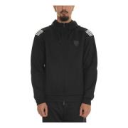 Casual Sweatshirt voor Mannen Emporio Armani EA7 , Black , Heren