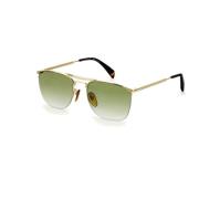 Gouden Metalen Zonnebril Eyewear by David Beckham , Yellow , Heren