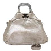 Pre-owned Leather handbags Celine Vintage , Gray , Dames